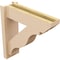 Ekena Millwork 5 1/2-in W x 18-in D x 18-in H Funston Slat Rough Cedar Woodgrain TimberThane Outlooker, Primed Tan OUTUR055X18X18FST24RCPR - alternate 3